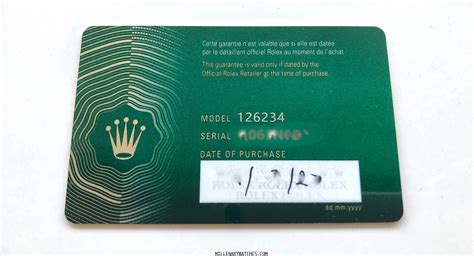 rolex warranty card blank|rolex new warranty card.